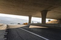 Highway with Motion Blur under a Clear Sky