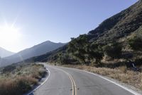 Highway Through Mountain Pass: Asphalt Road