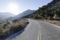 Highway Through Mountain Pass: Asphalt Road