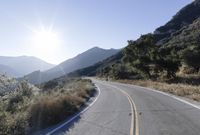 Highway Through Mountain Pass: Asphalt Road