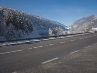 Highway Road in Europe: Smooth Asphalt and Magnificent Mountain Landscape