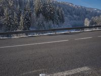 Highway Road in Europe: Smooth Asphalt and Magnificent Mountain Landscape