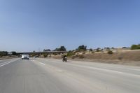 Highway Road with Motion Blur on Clear Sky Day