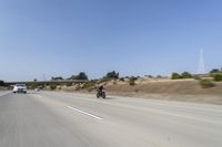 Highway Road with Motion Blur on Clear Sky Day