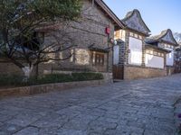 Historic Architecture in a Residential Area Village