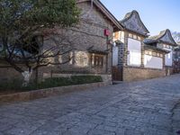 Historic Architecture in a Residential Area Village