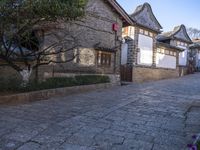 Historic Architecture in a Residential Area Village