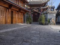 Historic Architecture in the Streets of Yunnan, China