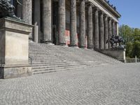 Historic Berlin: Cobblestone Roads and Roman Columns