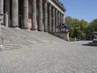 Historic Berlin: Cobblestone Roads and Roman Columns