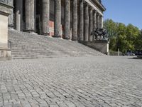 Historic Berlin: Cobblestone Roads and Roman Columns