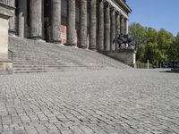 Historic Berlin: Cobblestone Roads and Roman Columns