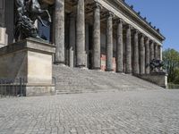 Historic Berlin: Cobblestone Roads and Roman Columns