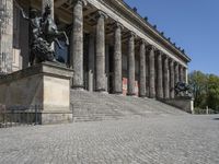 Historic Berlin: Cobblestone Roads and Roman Columns