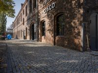 Historic Brick Alleyway in Berlin, Germany