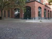 Historic Cobblestone Road in Europe