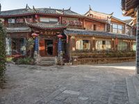 Historic Town Lijang China Cobblestone Roads 001