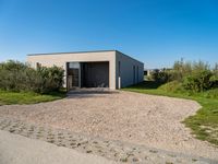 Holland Architecture: Clear Sky and Green Landscape