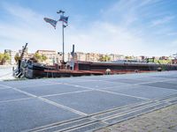 Holland Cityscape with Asphalt Roads