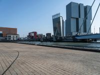 Cityscape in Holland with Modern Architecture and Clear Sky