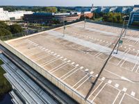 Aerial View of a Stadium in Holland, Europe