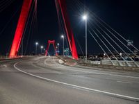 City Life at Night in Holland, Netherlands