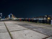 Night View of Holland, Netherlands Cityscape