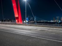 Night City Lights in Holland: A Bridge Illuminated