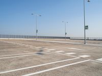 Parking Lot in Holland: Enjoying a Clear Sky