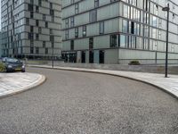 Residential Buildings in Holland: Lined on Asphalt Roads