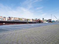 Urban Cityscape of Holland under a Clear Sky