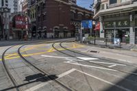 the cross roads in china are empty in some areas of town life, but it looks pretty