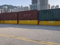 Hong Kong Cityscape: Vibrant Asia Under a Clear Sky