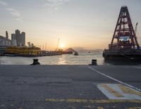 Hong Kong Cityscape with Clear Sky at Dawn