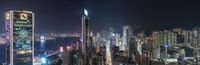 city skyline in night time, with skyscrapers in the foreground and skyscraper buildings at the edge