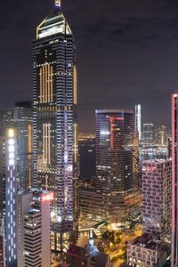 Hong Kong Cityscape: Overlooking the City at Night