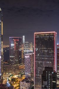 Hong Kong Cityscape: Overlooking the City at Night