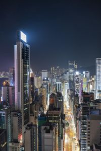 Hong Kong Cityscape: Overlooking the City at Night