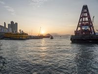 Hong Kong Harbor: A Cityscape with Clear Skies