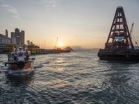 Hong Kong Harbor: A Cityscape with Clear Skies