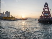 Hong Kong Harbor: A Cityscape with Clear Skies