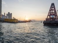 Hong Kong Harbor: A Cityscape with Clear Skies