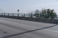 Highway in Hong Kong: Clear Sky with Ocean View