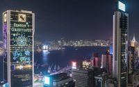 Hong Kong Night Skyline: A Breathtaking Aerial View