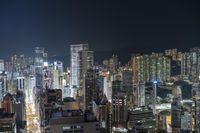 Hong Kong Night Skyline: A Breathtaking Aerial View