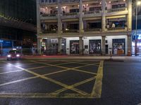 Night Scene in Hong Kong: Street Light Illuminating the Dark