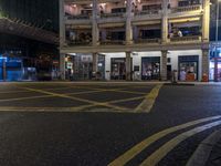 Night Scene in Hong Kong: Street Light Illuminating the Dark