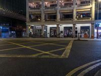 Night Scene in Hong Kong: Street Light Illuminating the Dark