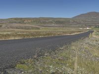 Iceland: Clear Sky Over a Mountain Landscape