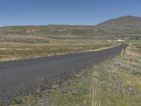 Iceland: Clear Sky Over a Mountain Landscape